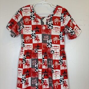 Boutique Toddler Girl 5/6T Cowgirl Jumpsuit Outfit  Rodeo Cowboy Horse Flare Leg